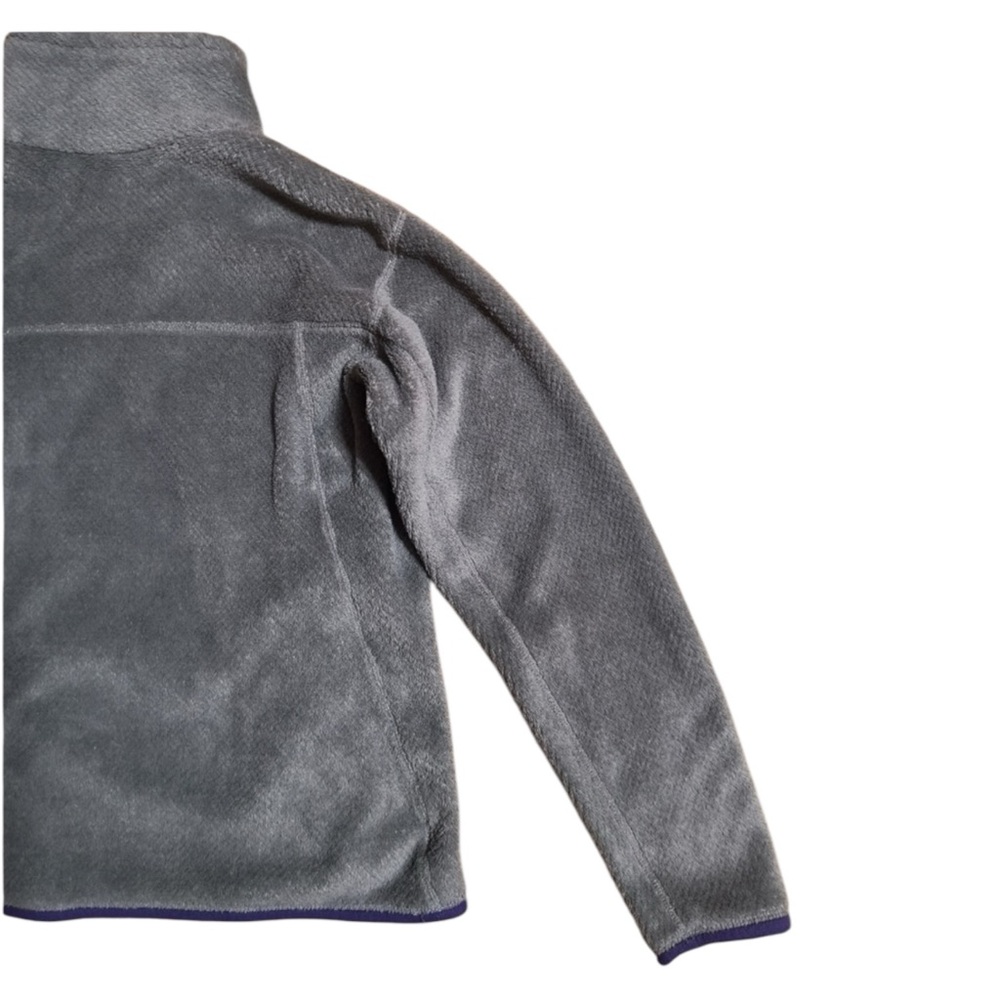 PATAGONIA Fleece Pullover in Gray w/ Purple Accents Size Small - Picture 10 of 13